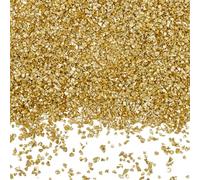 SUNNYCLUE 1 Box 150G Gold Glass Chips Crushed Crystals Bulk Irregular Broken Chunky Metallic Sprinkles Flakes Small Glitter Decoration Pieces for Nail Arts Vase Filler Epoxy Jewellery Making DIY
