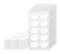 SUNNYCLUE 1 Box 150Pcs Earring Support Patches Earlobe Stickers Plastic Large Ear Lobe Protectors Patch Earrings Stabilizers Sticker for Pierced Ears Heavy Earrings Protecting Stretched Split Earlobes