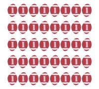 SUNNYCLUE 1 Box 160PCS 12mm Sports Beads Football Beads Bulk Mini American Football Rugby Small Double Side Cute Ball Flat Round Polymer Clay Spacer Beads for Jewellery Making Beading Kit Bracelets