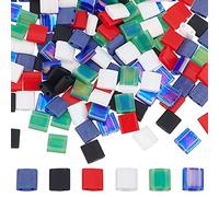 SUNNYCLUE 1 Box 180Pcs Two Hole Beads 5 * 5mm Tila Beads 2 Hole Glass Bead Miyuki Tila Mix Beaded Set Flat Square Bead Loose Spacer Beaded for Jewellery Making Beading Kit Necklace Bracelets DIY Craft