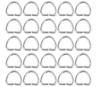 SUNNYCLUE 1 Box 200Pcs Metal Triangle Rings Silver Jump Ring Bulk 304 Stainless Steel Round Edge Buckle Connectors Opening Hook Easy Connection Flexible Linking Rings for Jewellery Making DIY Crafts