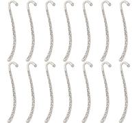 SUNNYCLUE 1 Box 20Pcs Bookmark Hooks Bulk Antique Silver Bookmarks Metal Retro Carved Book Marks with Hole Alloy Tibetan Style Embossed Vintage Book Mark for Reading Lovers Men Women Accessories