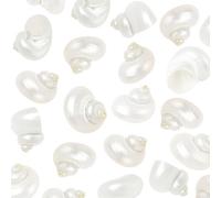 SUNNYCLUE 1 Box 20Pcs Spiral Sea Shells Natural White Shells No Hole Spiral Turbo Hermit Crab Seashells for Crafts Vase Fillers Fish Tank Beach Theme Party Wedding Aquarium Decor Jewellery Making