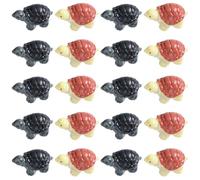 SUNNYCLUE 1 Box 20Pcs Tiny Tortoise Figurines Turtle Resin Figurines Miniature Sea Turtles Mini Resin Animals Ocean Animal Figurines for DIY Fairy Favors Home Garden Indoor Outdoor Landscape Decor