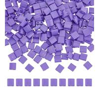 SUNNYCLUE 1 Box 240Pcs 2-Hole Beads Purple Glass Tila Beads 5x5mm Full Size Square Rectangle Two Hole Bulk Japanese Seed Bead Bohemian Style Beaded for Jewellery Making Beading Supplies