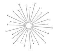 SUNNYCLUE 1 Box 30/40/50mm 600Pcs 3 Size Head Pins Flat Headpins Open Eye Pin Findings Stainless Steel Eyepins for DIY Necklaces Bracelets Earrings Jewellery Making Accessories Craft Pins Supplies