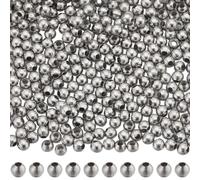 SUNNYCLUE 1 Box 3000Pcs Stainless Steel Beads Bulk 2mm Tiny Mini Round Bead Spacers Ball Beads Crimp Beads Seamed Rondelle Loose Spacer Beads for Jewellery Making Beading Kits DIY Bracelets Supplies