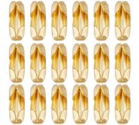 SUNNYCLUE 1 Box 300Pcs Real 18K Gold Plated Stainless Steel Ball Chain Connector Clasps Beaded Pull Chain Connectors Metal Replacements Linking Clips Fits for Jewellery Making DIY Crafting Supplies