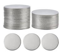 SUNNYCLUE 1 Box 30Pcs 35MM Metal Stamping Blanks Bulk Stamping Blank Tags Laser Engraving Stainless Steel Coin Solid Cabochons Flat Round Thick Stamping Blanks for jewellery Making Supplies DIY Crafts