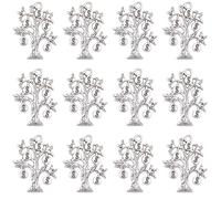 SUNNYCLUE 1 Box 40Pcs Money Tree Charms Sliver Tree Charm Bulk Metal Alloy Antique Dollar Trees Plant Rich Wealth Lucky Findings Dangle Charm for Jewellery Making Charms Earrings DIY Accessories