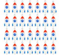 SUNNYCLUE 1 Box 50Pcs Rocket Charms Resin Space Charms Flatback Galaxy Astronomy Spaceship Aircraft Rockets Pendants for Jewelry Making Necklaces Earrings DIY Crafting Phone Case Decor Ornaments