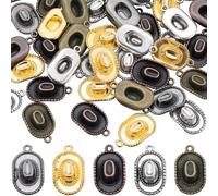 SUNNYCLUE 1 Box 60Pcs 5 Styles Cowboy Hat Charm Western Cowboy Charms Alloy Metal Tibetan Style Antique Silver Charm for jewellery Making Charms Supplies DIY Crafts Necklace Earring Keychain Accessori