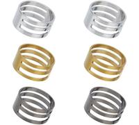 SUNNYCLUE 1 Box 6Pcs 3 Styles Jump Rings Opener Jump Ring Opening Tool Colorful Circle Brass Jump Ring Finger Opening Closing Assistant Tools for Jewellery Making Buckling Supplies DIY Craft Accessory