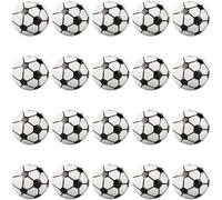 SUNNYCLUE 1 Box 70Pcs 15mm Soccer Beads Wooden Beads Bulk Large White Ball Shaped Footballs Sports Loose Spacer Focal Wood Beads for Bracelets Beadable Pens Keychains Necklaces Crafts Supplies Women