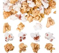 SUNNYCLUE 1 Box 8 Styles 80Pcs Resin Popcorn Charms Artificial Popcorn Bulk Small Faux Food Miniature Landscape Photo Prop Carnival Ornament for Diy Craft Jewellery Making Phone Case Decor Accessories