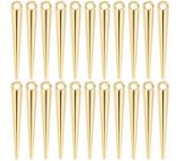 SUNNYCLUE 1 Box 80Pcs Gold Spike Charm Cone Charms Bulk Metal Alloy Antique Tibetan Vintage Gothic Long Spikes Cones Shaped Pendants for Jewellery Making Necklace Bracelets Earrings DIY Findings