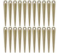 SUNNYCLUE 1 Box 80Pcs Long Spike Charm Cone Charms Bulk Antique Bronze Metal Alloy Tibetan Vintage Gothic Spikes Cones Shaped Pendants for Jewellery Making Necklace Bracelet Earrings DIY Supplies