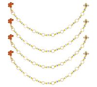 SUNNYCLUE 1 Box 8Pcs Row Counter Chains Knitting Row Counter Chain Sets Number Stitch Marker Charm Enamel Bee Charm Bees Honeycomb Charms Crochet Stitch Markers for Knitting Weaving Sewing Accessories