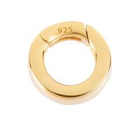 SUNNYCLUE 1 Box 925 Sterling Silver Spring O Ring 10mm Jewellery Clasps Gold Round Spring Gate Rings Shortener Snap Buckle Trigger Clip Extender for Necklace Bracelet Connector Findings Jewellery