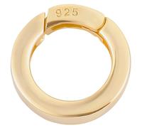 SUNNYCLUE 1 Box 925 Sterling Silver Spring O Rings Spring Gate Rings 14Mm Golden Necklace Clasp Closures Jewellery Connector Clasps for Jewellery Making Supplies DIY Bracelets Necklaces Replacement
