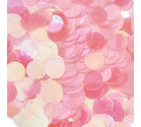 SUNNYCLUE 1 Box about 80g 20mm Large Sequin Paillettes Colorful Sequins Bulk Big Flat Round Clear Pink Plastic Art Sewing Ornaments Spangles for Crafts Embroidery DIY Party Wedding Christmas Decor