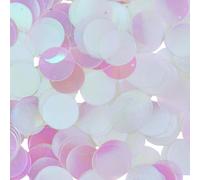 SUNNYCLUE 1 Box about 80g 25mm Sequins Flat Round Sequin Paillettes Bulk with Hole Large Big Iridescent PVC Plastic Art Sewing Ornaments Spangles for Craft Jewellery Making Party Wedding Christmas