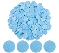 SUNNYCLUE 1000Pcs 1" Blue Felt Circles Felt Fabric Round Pre Cut Non Woven Soft Disc Universal Needlework Handcrafts Decoration Small Circle Shapes Pads for DIY Craft Sewing Glue Projects Supplies