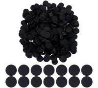 SUNNYCLUE 1000Pcs 1 Inch 25mm Felt Circles Felt Craft Pads Bulk Woven Black Pre Cut Thin Small Fabric Rounds for Crafts Sewing Supplies DIY Art Projects Handicrafts Patchwork Decoration Finishing
