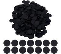 SUNNYCLUE 1000Pcs 30mm Round Felt Craft Circle Felt Sheets Bulk Woven Black Small Pre Cut Flat Fabric Rounds for Crafts Sewing Supplies DIY Art Projects Handicrafts Patchwork Decoration Finishing