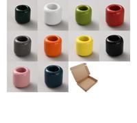 SUNNYCLUE 10Pcs 0.7Inch Diameter Spell Candle Holders Chime Candlestick Holder Candles Cups Small Ceramic Candleholders for Casting Meditation Ritual Spells Vigil Witchcraft Wiccan Supplies