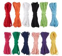 SUNNYCLUE 131 Yards/120M 12 Colors Natural Cotton Cording Colored Macrame Cord 3mm Soft Twist Yarn Waxed Sewing Twine String Threads Rope for DIY Crafts Artworks Hanging Knitting Supplies