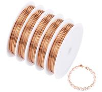 SUNNYCLUE 15M Copper Wire - 0.8mm 20 Gauge Bendable Jewellery & Beading Wire for Crafting & Wrapping