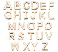SUNNYCLUE 26Pcs Real 18K Gold Plated Spacer Beads Letter Charms Large Alphabet A-Z Brass Capital Letters Metal Word Beads for Jewellery Making DIY Crafts Necklace Bracelet