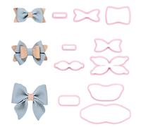 SUNNYCLUE 3 Sets 3 Styles Bow Clay Cutter Jewellery Shape Cutters Pink Plastic Bowknot Coquette Aesthetic Polymer Clay Pressed Large Modeling Tools Sets for Earrings Making DIY Crafting Accessories