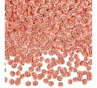 SUNNYCLUE 3035Pcs Halloween Slices Polymer Clay Cabochon Bulk Orange Holiday Pumpkin Spooky Horror Decor Soft Round Sprinkle Flakes Mini Slice for DIY Crafting Nail Art Embellishments Accessories