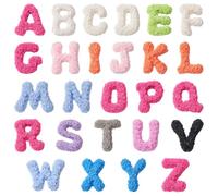 SUNNYCLUE 52Pcs 26 Styles Letter Cabochon Alphabet Resin Charms Flatback Random Mixed Color Rose Flower A to Z Initial Cabochon for DIY Craft Phone Case Jewellery Making Scrapbooking Decor Accessories