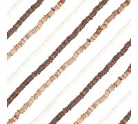 SUNNYCLUE 6 Strands About 704Pcs 8mm Coconut Bead Flat Round Coconut Beads Bulk Summer Beach Ocean Wood Rondelle Coin Disc Disk Loose Spacers for Bracelet Necklace Jewellery Making DIY Crafts Supplies
