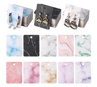 SUNNYCLUE 80Pcs Earring Cards Chinese Ink Style Marble Design jewellery Display Card Holder Bulk Earrings Card Holder Paper Bracelet Display Cards Earrings Display Hanging Cards for Selling Displaying