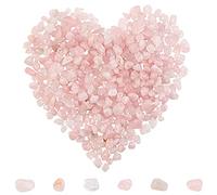 SUNNYCLUE About 200~400pcs Rose Quartz Beads Chips 5-8mm Long Irregular Rose Quartz Beads Crystal Stone Beads Gemstone Semi Precious for DIY Jewellery Making Bracelet Necklace