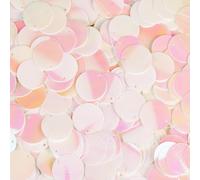 SUNNYCLUE About 80g Flat Round Sequin Paillettes Loose Sequins 20mm PVC White Spangles for Jewellery Earring Making Embroidery Applique Knitting Sewing Scrapbooking Arts Crafts Clothes Embellishment