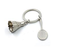 SunnyGod Life Essential Daily Gadgets Sports Keyfob Accessories Tennis Racket Keychain Table Tennis Bat Pendant Badminton Ball Keyrings (Color : B)
