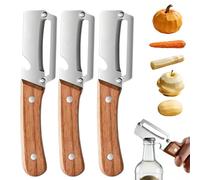 Sunnygod Peeler, Stainless Steel Vegetable Fruit Potato Peeler, 2-in-1 Multifunctional Kitchen Tool with Ergonomic Handle and Storage Box (3Pcs)