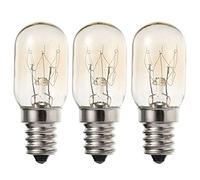 Sunnylinn 15W E14 Fridge Bulb 240V, Pygmy Freezer Light Bulbs SES Sewing Machine Bulbs Small Edison Screw Warm White 2700K 15W E14 Salt Lamp Bulb Screw in 360 Degree (3-Pack).