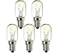 Sunnylinn 15W E14 Screw Salt Lamp Bulbs 230V, Scentsy Warmer Bulb Small Edison Screw SES Warm White 2700K, E14 Sewing Machine Light Bulb, Pygmy Fridge Bulb T20 E14 Oven Microwave Bulb (5-Pack).