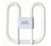 Sunnylinn GR8 16W 2D 2-Pin Light Bulb Warm White 3500K Compact Fluorescent Lamp,16W 2D Square 2 Pin Non-dimmable 230V, GR8 DD Flat Butterfly Light for Ceiling Light.