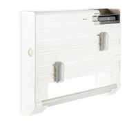SUNNYNEST 5-in-1 Film Dispenser and Cutter - Cling Film, Tin Foil & Kitchen Roll Organizer, 40cm Foil Holder for Kitchen Drawer Storage (5-in-1 White)