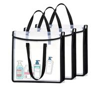 SUNNYNEST 6-piece Paper Storage Bag 12x12 inch Clear Scrapbook Paper Storage Organiser Resealable Large Storage Pocket