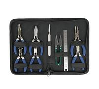 SUNNYNEST 9-Piece Jewelry Making Tool Kit - Complete DIY Set with Pliers, Scissors, Ruler & Storage Case for Beading and Earring Repair