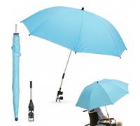 SUNNYNEST Beach Chair Umbrella with Clamp, 102cm Diameter 360° Adjustable Portable Parasol, UPF50+ Waterproof Sun Shade for Beach Chair, Stroller, Wheelchair, Golf Cart & Camping