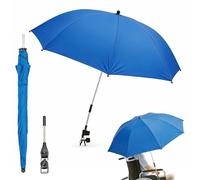 SUNNYNEST Beach Chair Umbrella with Clamp, 102cm Diameter 360° Adjustable Portable Parasol, UPF50+ Waterproof Sun Shade for Beach Chair, Stroller, Wheelchair, Golf Cart & Camping